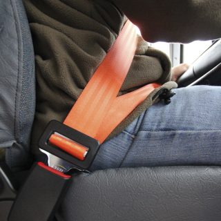 Bus seat belt